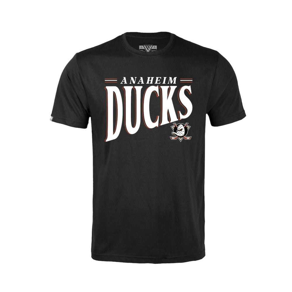 Anaheim Ducks Levelwear Youth Little Richmond Tally T-Shirt - Black T-shirts