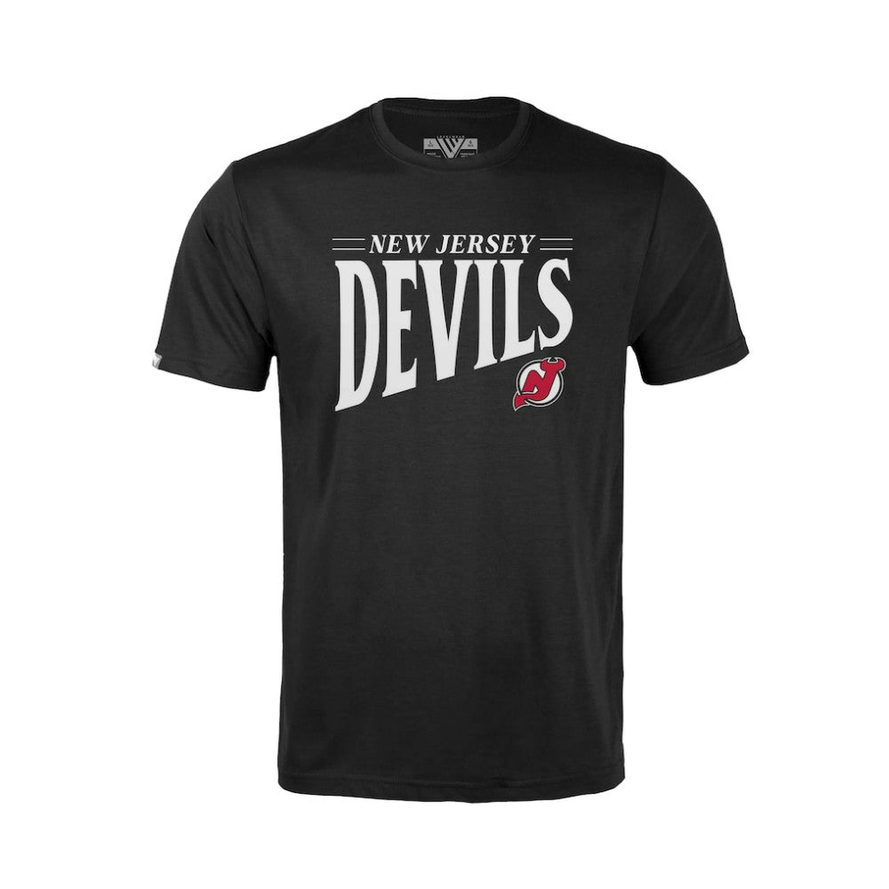 New Jersey Devils Levelwear Youth Little Richmond Tally T-Shirt - Black T-shirts