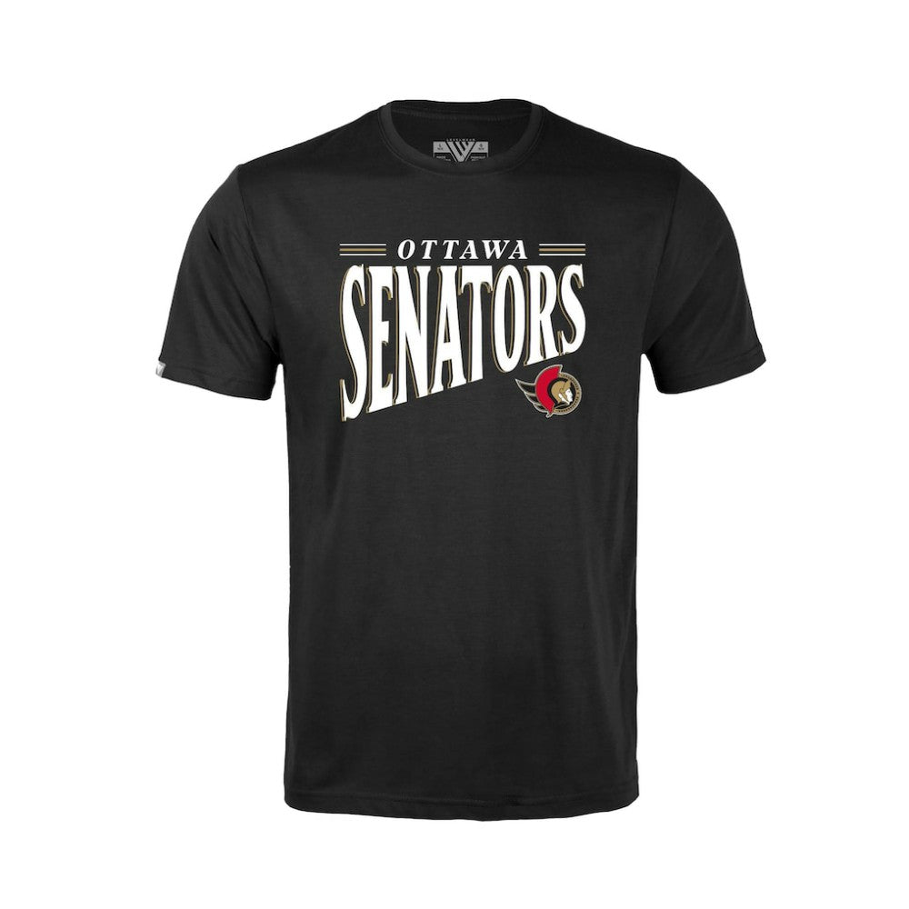 Ottawa Senators Levelwear Youth Little Richmond Tally T-Shirt - Black T-shirts