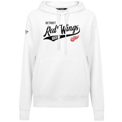 Detroit Red Wings Levelwear Women's Adorn Glide Pullover Hoodie - White Hoodies