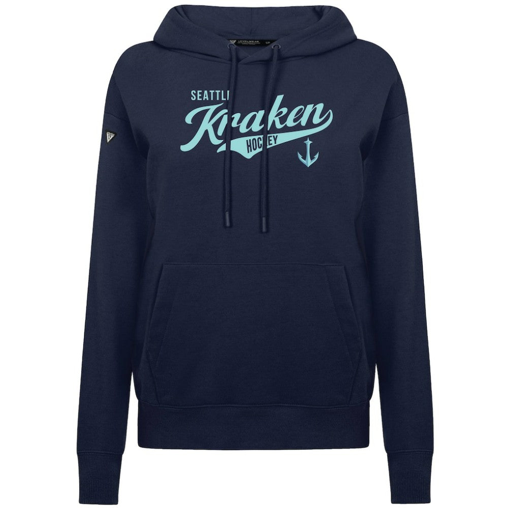 Seattle Kraken Levelwear Women's Adorn Glide Pullover Hoodie - Deep Sea Blue Hoodies