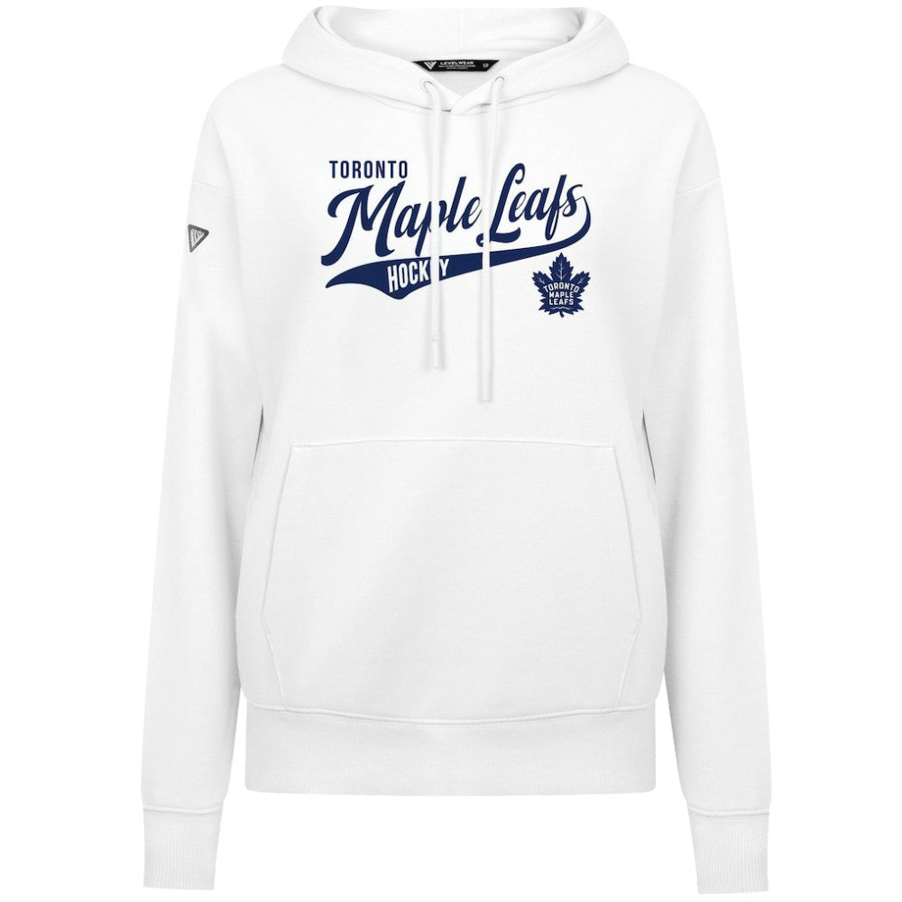 Toronto Maple Leafs Levelwear Women's Adorn Glide Pullover Hoodie - White Hoodies