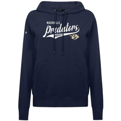 Nashville Predators Levelwear Women's Adorn Glide Pullover Hoodie - Navy Hoodies