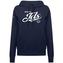 Winnipeg Jets Levelwear Women's Adorn Glide Pullover Hoodie - Navy Hoodies
