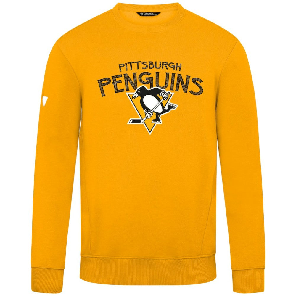 Pittsburgh Penguins Levelwear Zane Mission Sweatshirt - Gold Sweatshirts