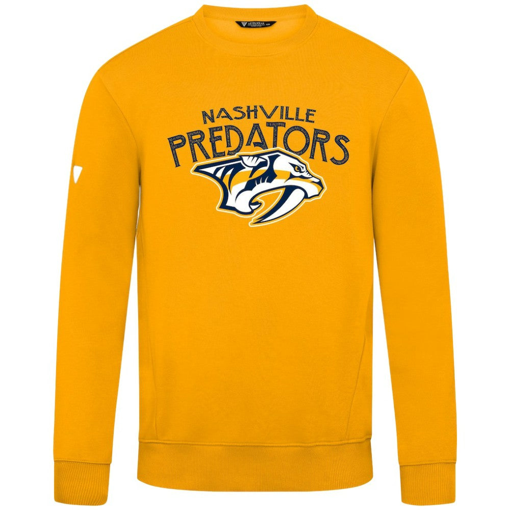 Nashville Predators Levelwear Zane Mission Sweatshirt - Gold Sweatshirts