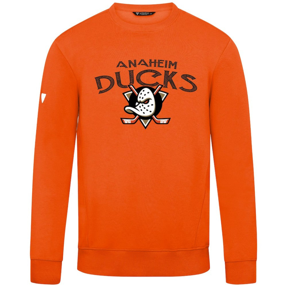 Anaheim Ducks Levelwear Zane Mission Sweatshirt - Orange Sweatshirts
