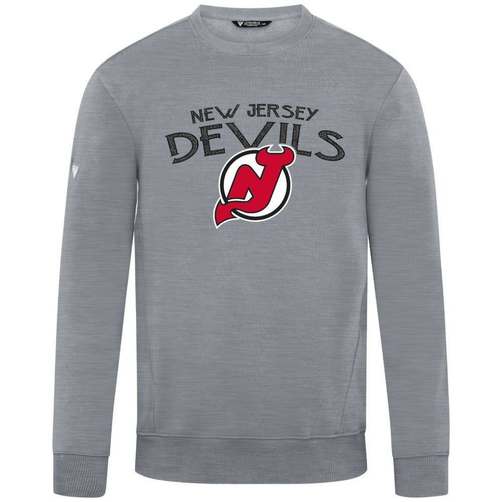 New Jersey Devils Levelwear Zane Mission Sweatshirt - Gray Sweatshirts