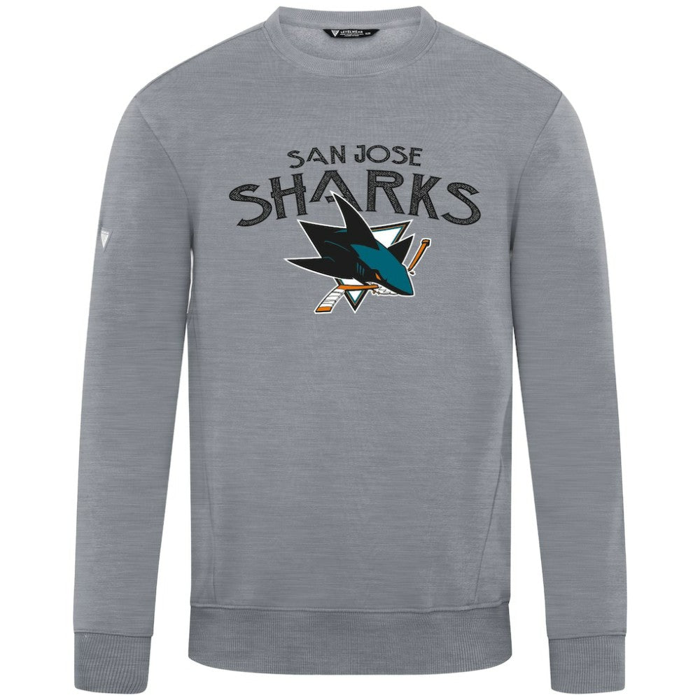 San Jose Sharks Levelwear Zane Mission Sweatshirt - Gray Sweatshirts