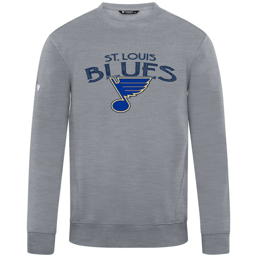 St. Louis Blues Levelwear Zane Mission Sweatshirt - Gray Sweatshirts