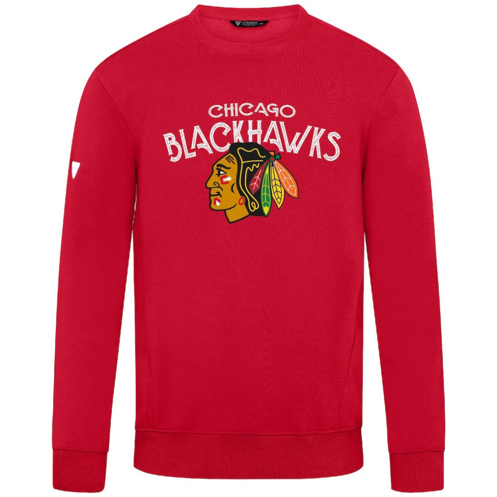 Chicago Blackhawks Levelwear Zane Mission Sweatshirt - Red Sweatshirts