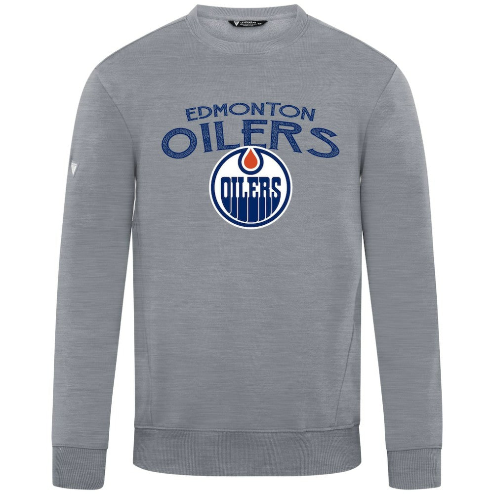 Edmonton Oilers Levelwear Zane Mission Sweatshirt - Gray Sweatshirts