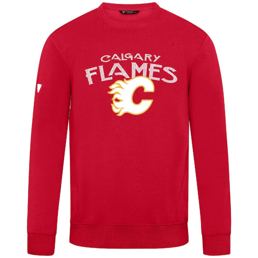 Calgary Flames Levelwear Zane Mission Sweatshirt - Red Sweatshirts