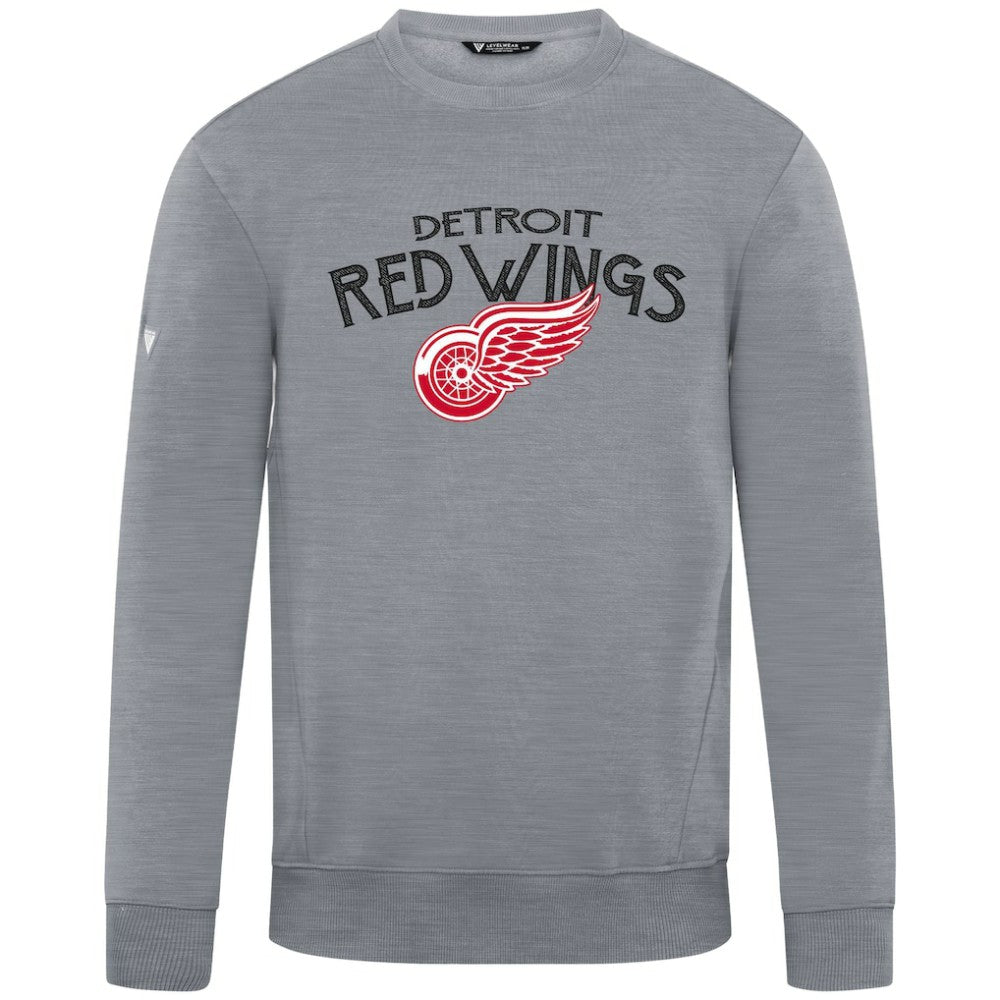 Detroit Red Wings Levelwear Zane Mission Sweatshirt - Gray Sweatshirts