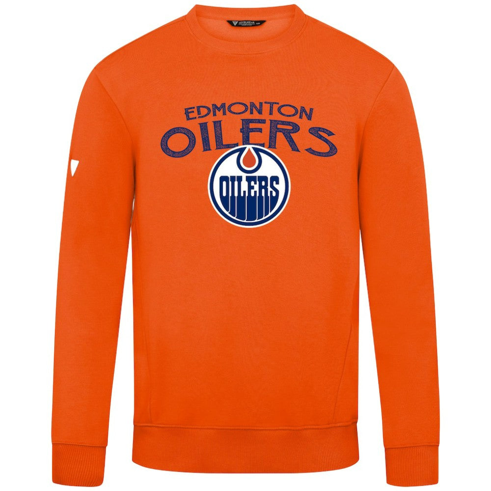 Edmonton Oilers Levelwear Zane Mission Sweatshirt - Orange Sweatshirts