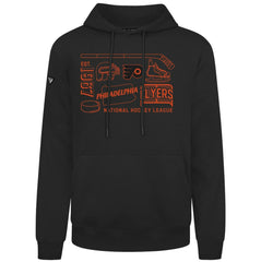 Philadelphia Flyers Levelwear Podium Campaign Pullover Hoodie - Black Hoodies