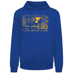 St. Louis Blues Levelwear Podium Campaign Pullover Hoodie - Royal Hoodies