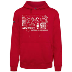 New Jersey Devils Levelwear Podium Campaign Pullover Hoodie - Red Jerseys