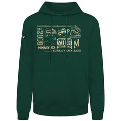 Minnesota Wild Levelwear Podium Campaign Pullover Hoodie - Green Hoodies