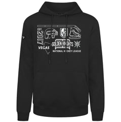 Vegas Golden Knights Levelwear Podium Campaign Pullover Hoodie - Black Hoodies