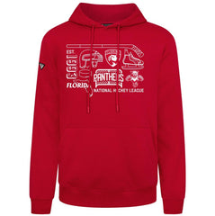 Florida Panthers Levelwear Podium Campaign Pullover Hoodie - Red Hoodies