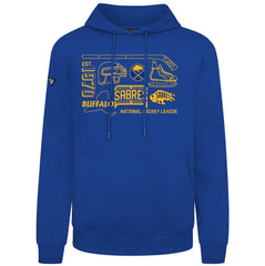 Buffalo Sabres Levelwear Podium Campaign Pullover Hoodie - Royal Hoodies