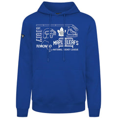 Toronto Maple Leafs Levelwear Podium Campaign Pullover Hoodie - Royal Hoodies