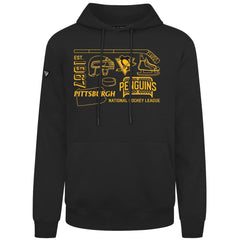 Pittsburgh Penguins Levelwear Podium Campaign Pullover Hoodie - Black Hoodies