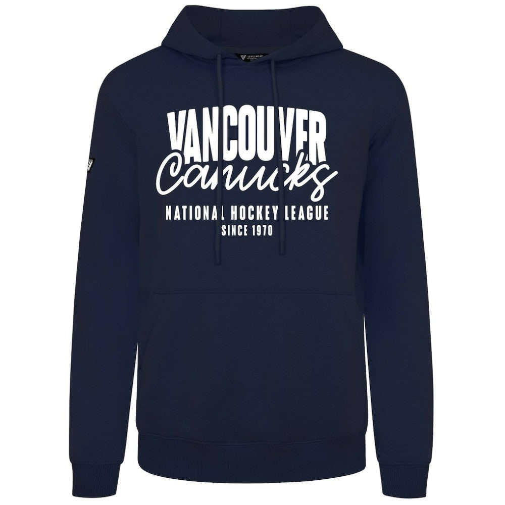 Vancouver Canucks Levelwear Podium Response Pullover Hoodie - Navy Hoodies