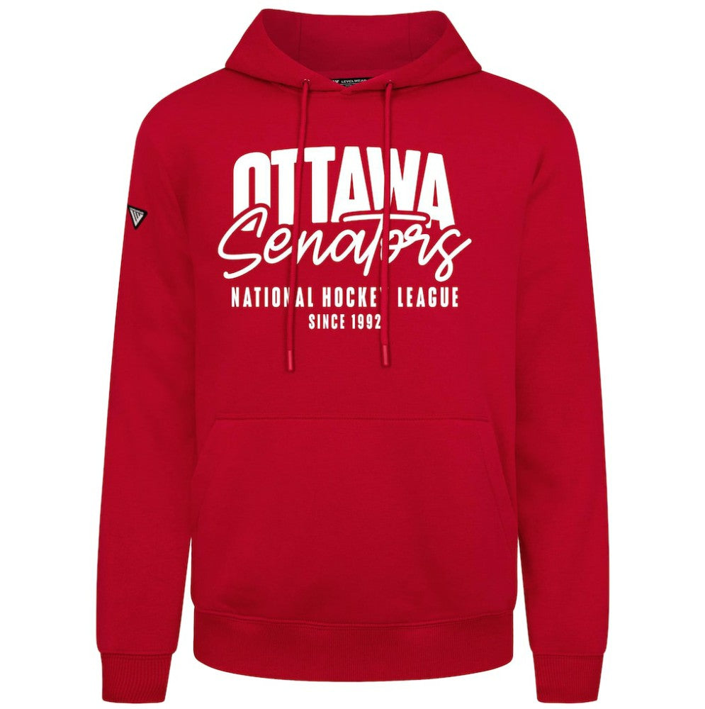 Ottawa Senators Levelwear Podium Response Pullover Hoodie - Red Hoodies