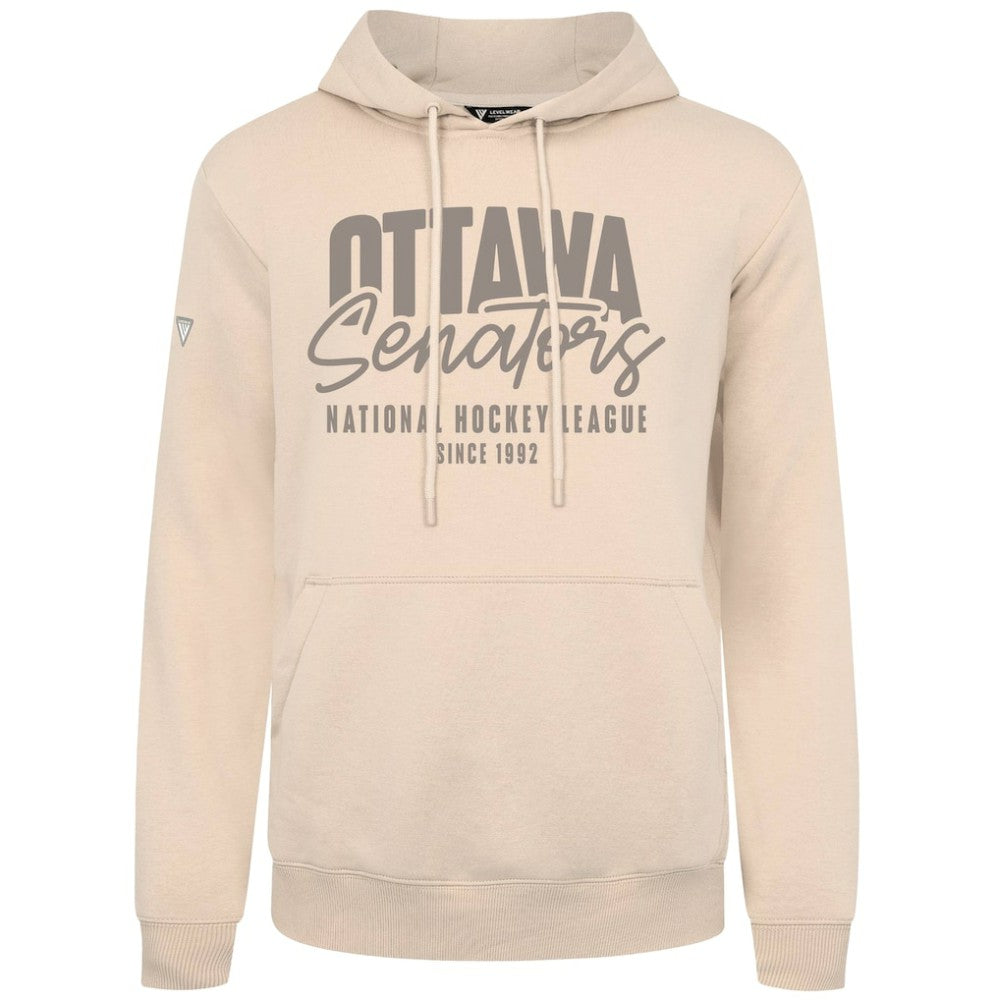 Ottawa Senators Levelwear Podium Response Pullover Hoodie - Khaki Hoodies