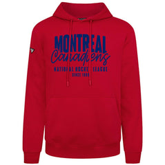 Montreal Canadiens Levelwear Podium Response Pullover Hoodie - Red Hoodies