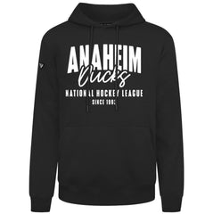 Anaheim Ducks Levelwear Podium Response Pullover Hoodie - Black Hoodies