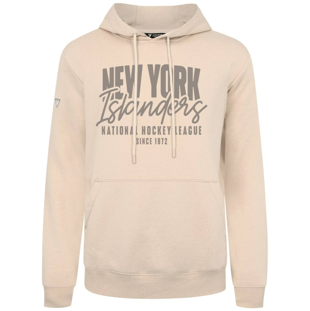 New York Islanders Levelwear Podium Response Pullover Hoodie - Khaki Hoodies