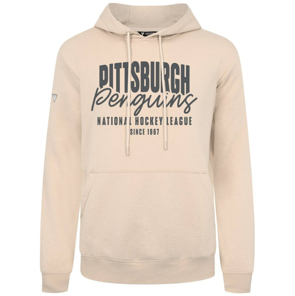 Pittsburgh Penguins Levelwear Podium Response Pullover Hoodie - Khaki Hoodies