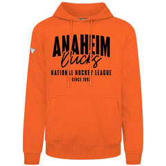 Anaheim Ducks Levelwear Podium Response Pullover Hoodie - Orange Hoodies