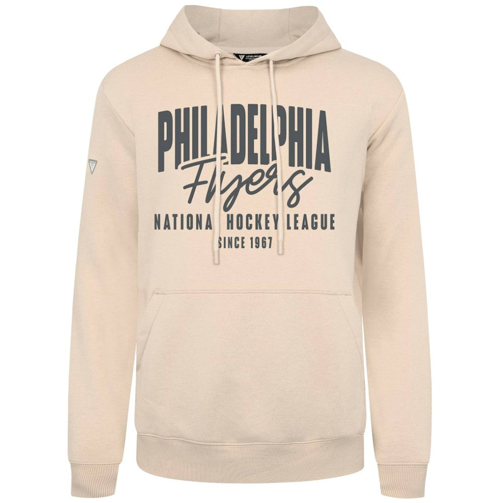 Philadelphia Flyers Levelwear Podium Response Pullover Hoodie - Khaki Hoodies