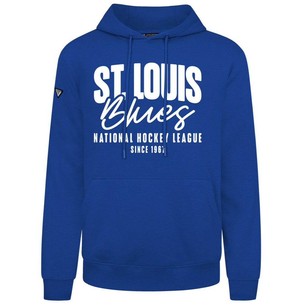 St. Louis Blues Levelwear Podium Response Pullover Hoodie - Royal Hoodies