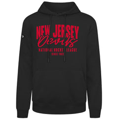 New Jersey Devils Levelwear Podium Response Pullover Hoodie - Black Jerseys