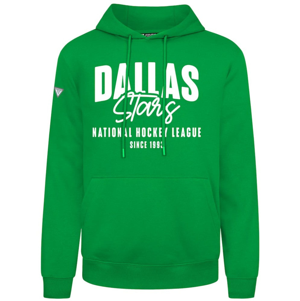 Dallas Stars Levelwear Podium Response Pullover Hoodie - Green Hoodies