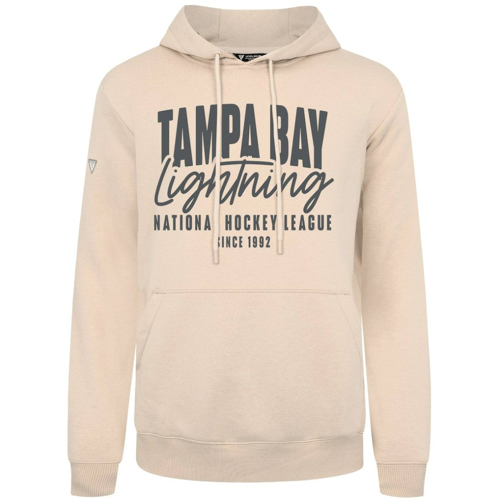 Tampa Bay Lightning Levelwear Podium Response Pullover Hoodie - Khaki Hoodies