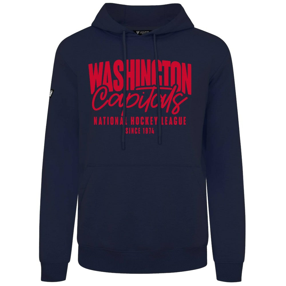 Washington Capitals Levelwear Podium Response Pullover Hoodie - Navy Hoodies