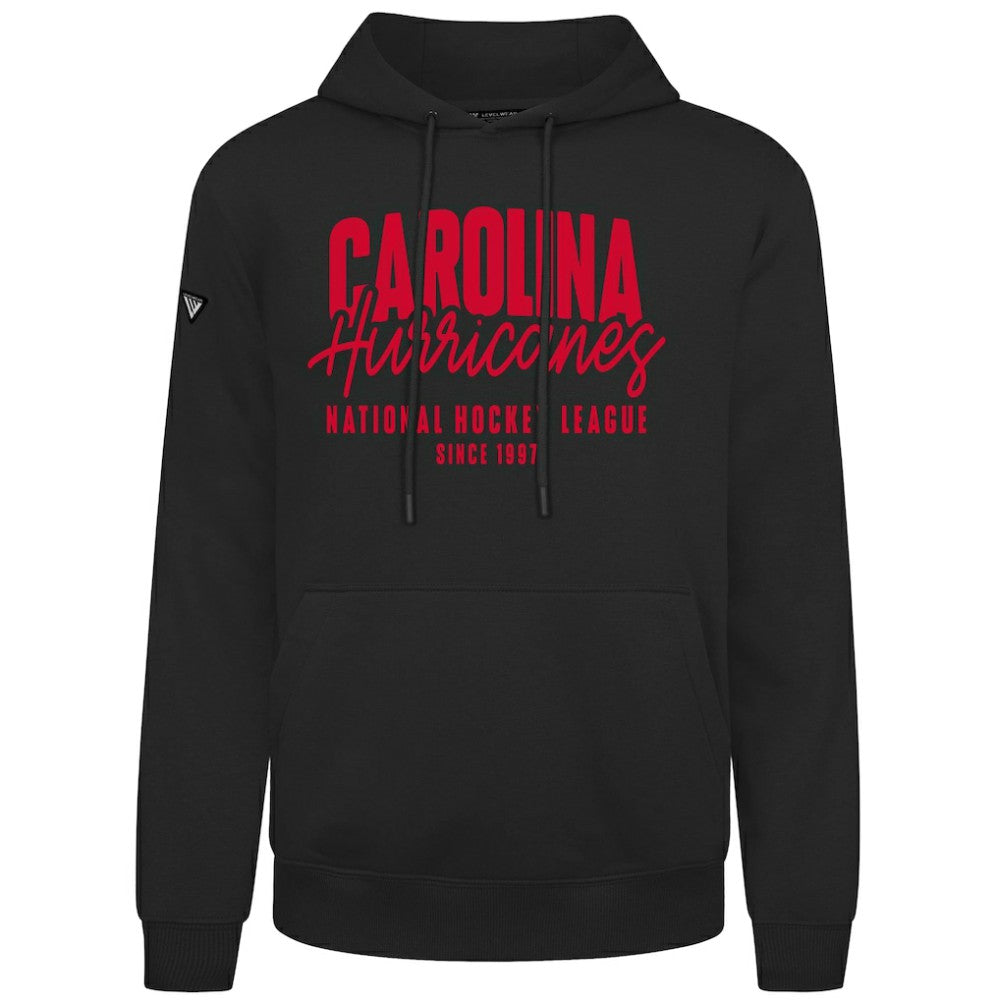 Carolina Hurricanes Levelwear Podium Response Pullover Hoodie - Black Hoodies