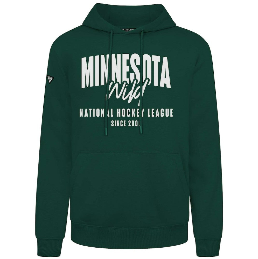 Minnesota Wild Levelwear Podium Response Pullover Hoodie - Green Hoodies