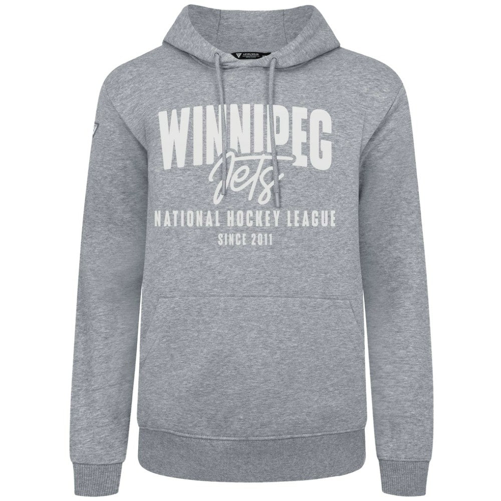 Winnipeg Jets Levelwear Podium Response Pullover Hoodie - Gray Hoodies