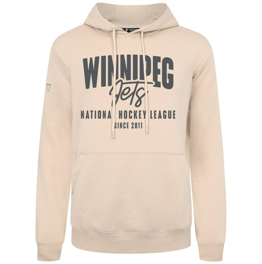 Winnipeg Jets Levelwear Podium Response Pullover Hoodie - Khaki Hoodies