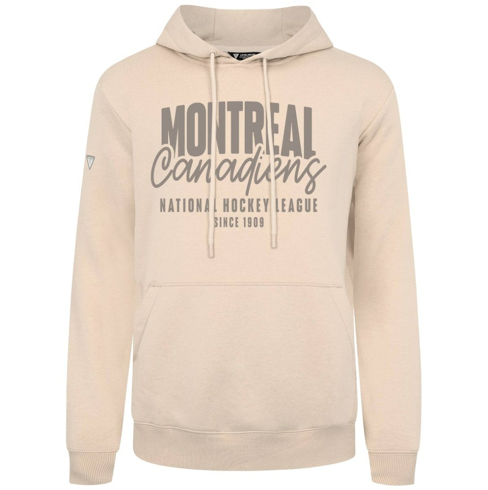 Montreal Canadiens Levelwear Podium Response Pullover Hoodie - Khaki Hoodies