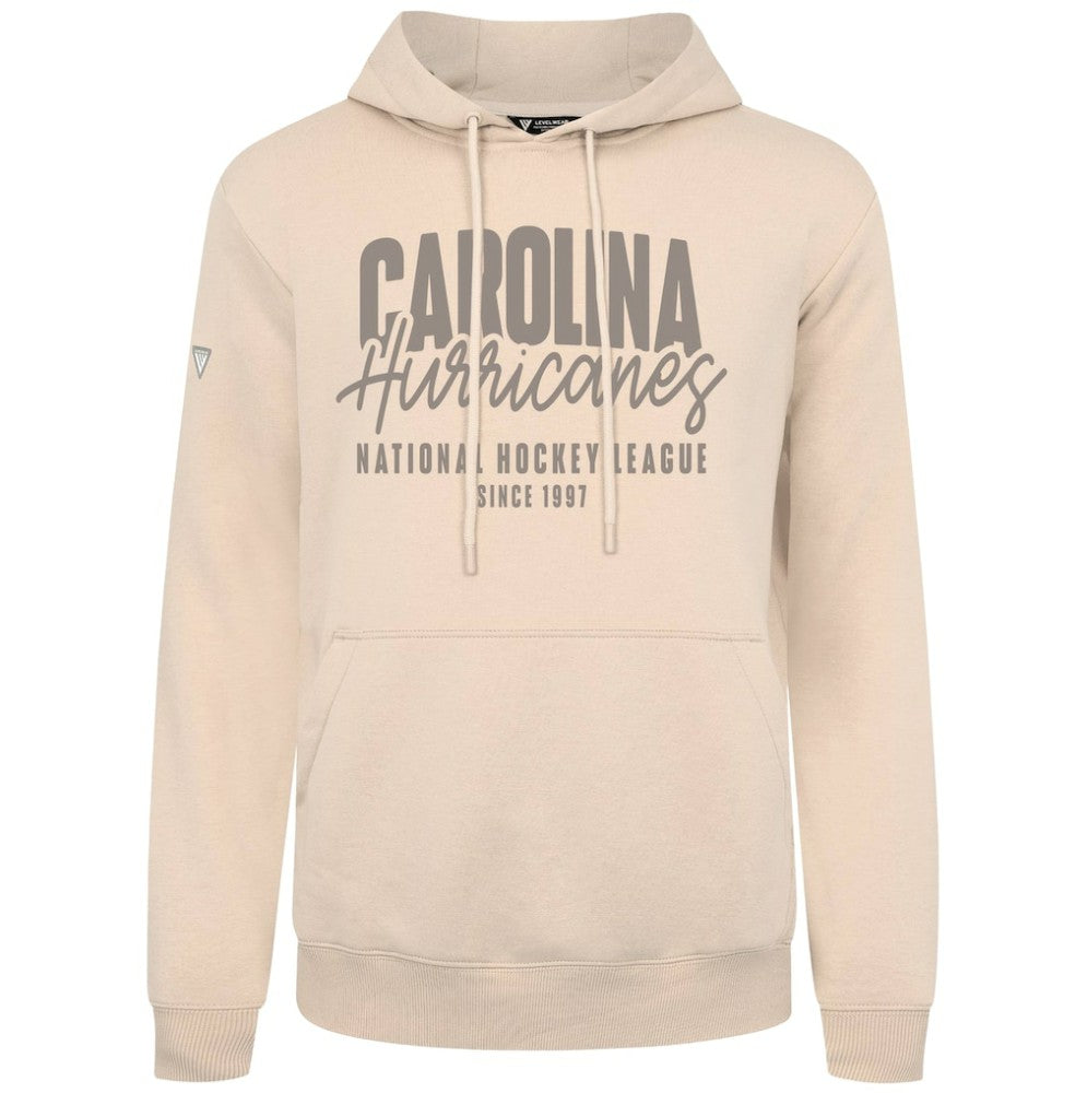 Carolina Hurricanes Levelwear Podium Response Pullover Hoodie - Khaki Hoodies