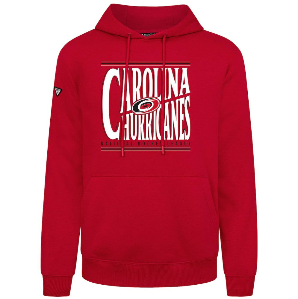 Carolina Hurricanes Levelwear Podium Powerhouse Pullover Hoodie - Red Hoodies