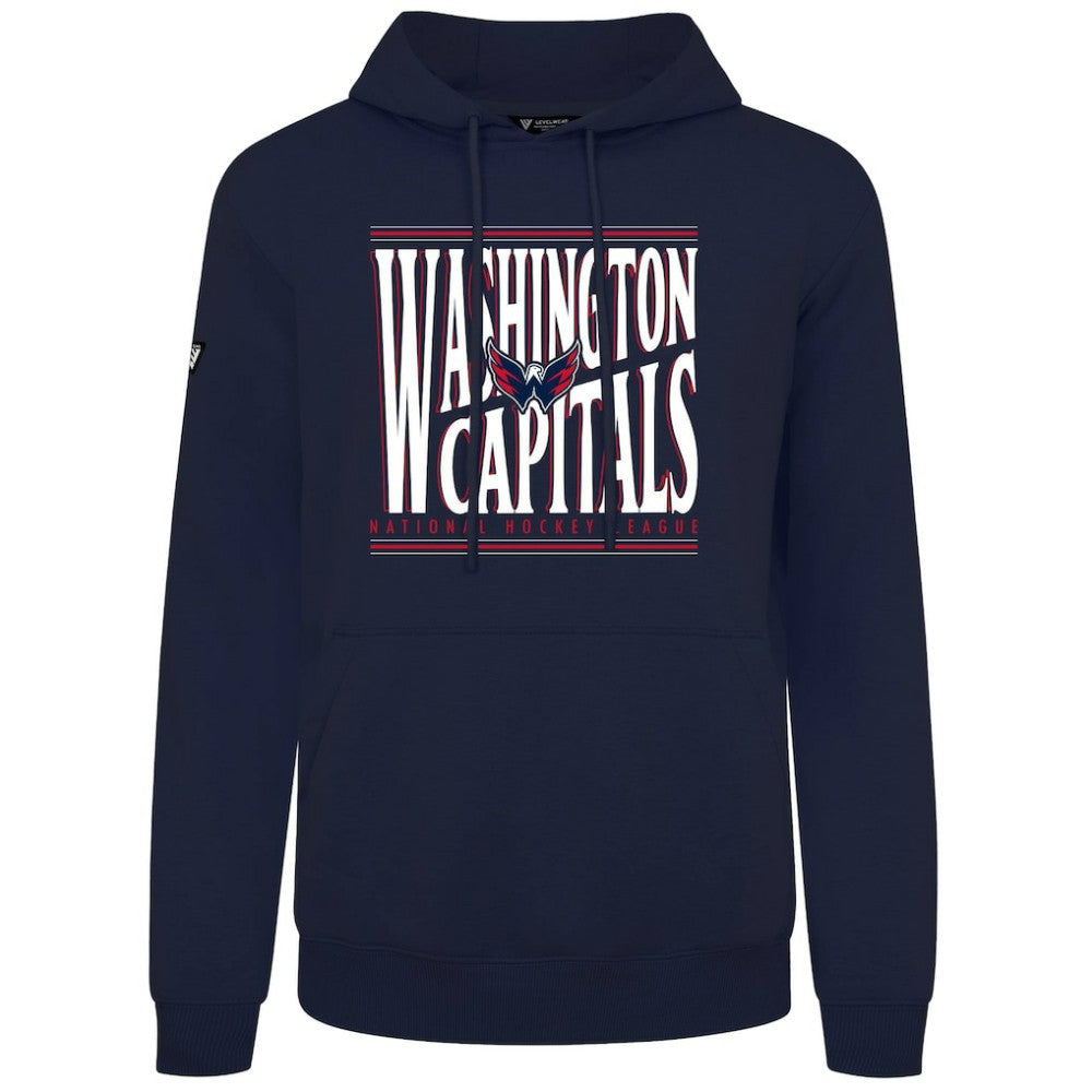 Washington Capitals Levelwear Podium Powerhouse Pullover Hoodie - Navy Hoodies
